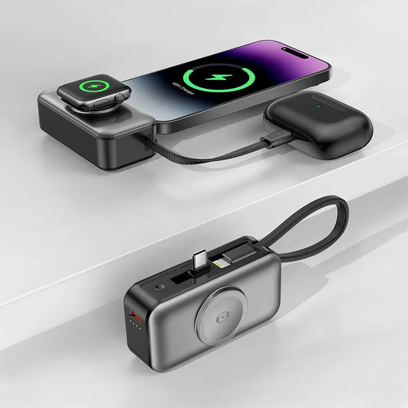 Three-device charging setup