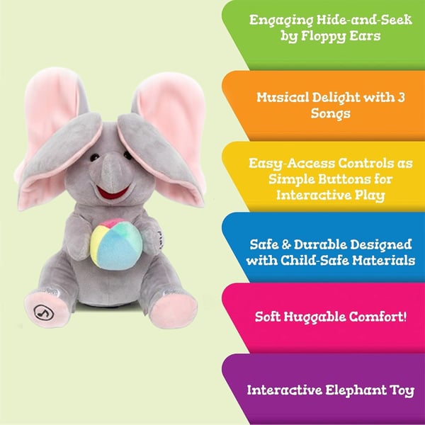 Elephant Plush Doll Angle 4