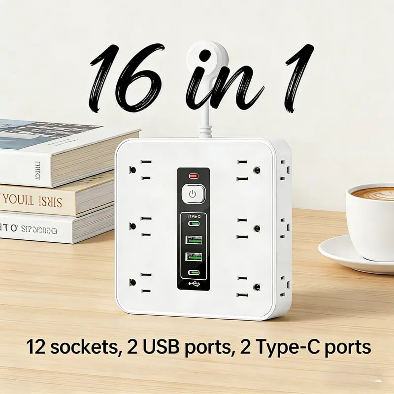 🎄Christmas Sales 49% 🎄High-Efficiency 16-in-1 Surge Protector