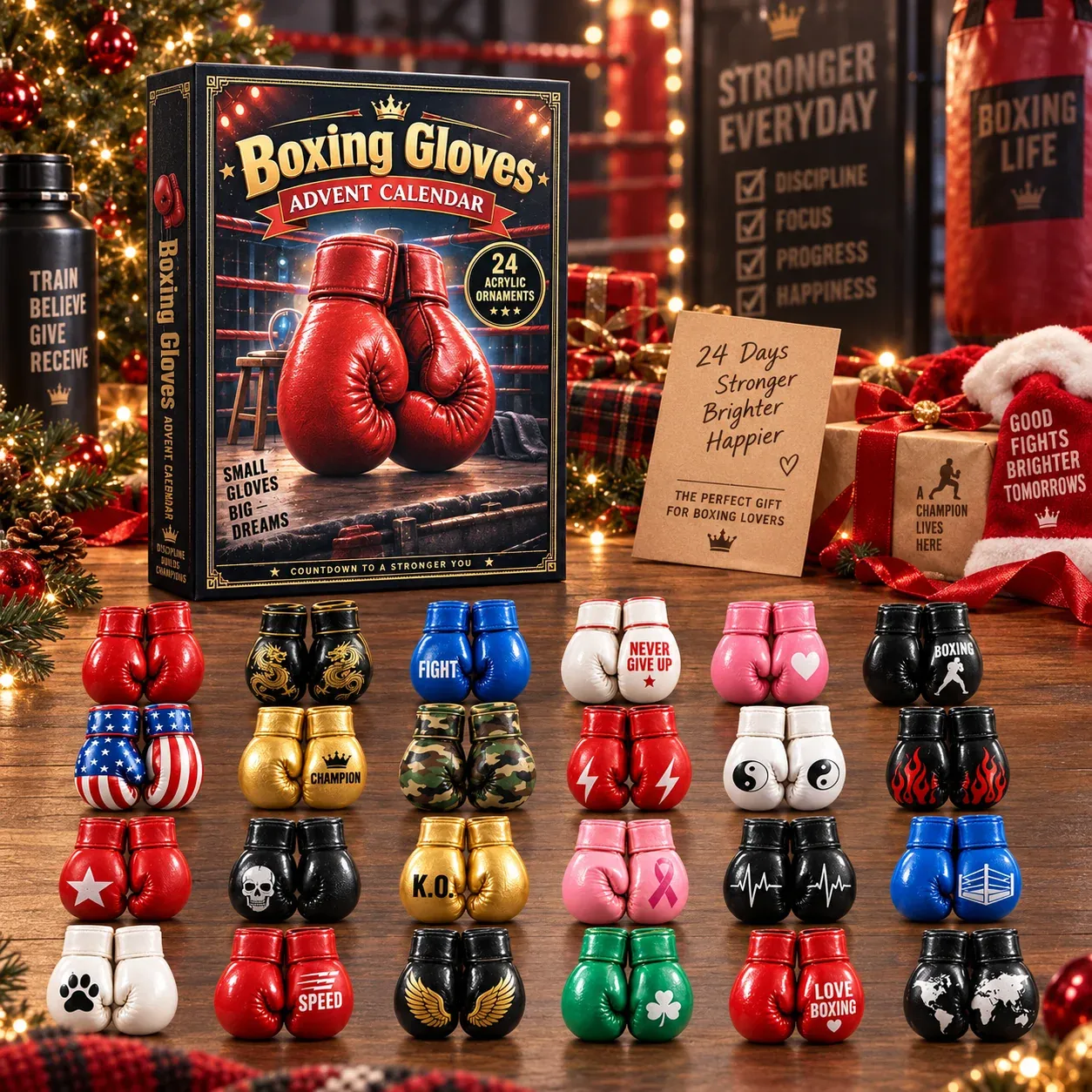 Boxing Gloves Advent Calendar daily reveal