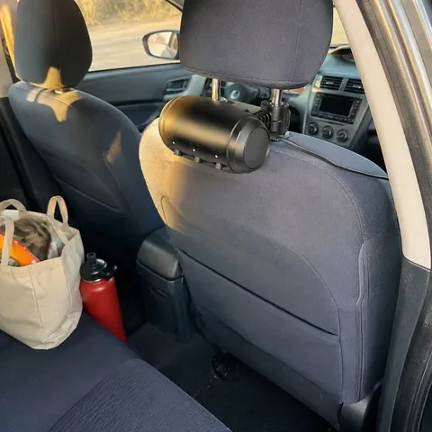 Charger mounted in a family vehicle