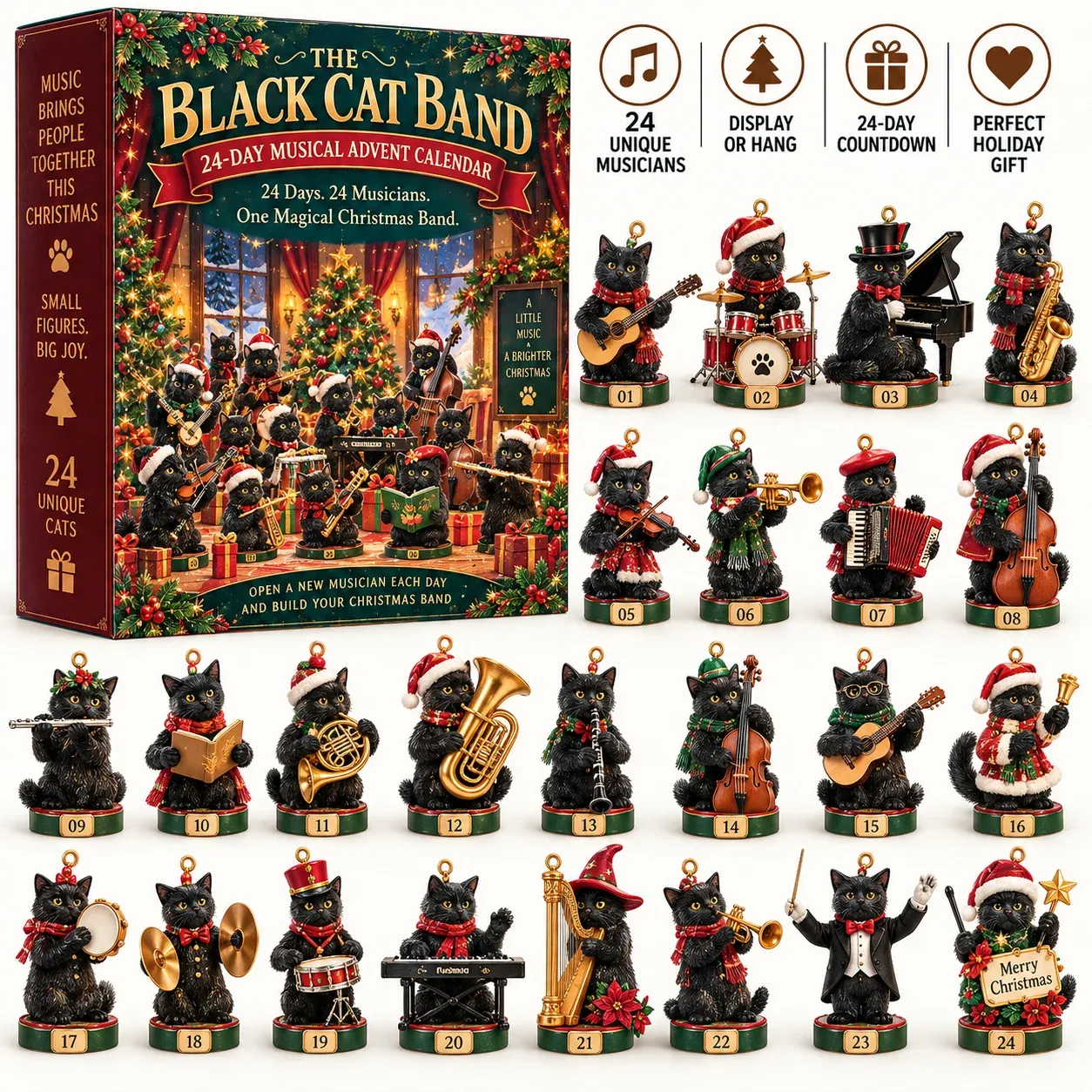 Complete collection of 24 Black Cat Band musicians