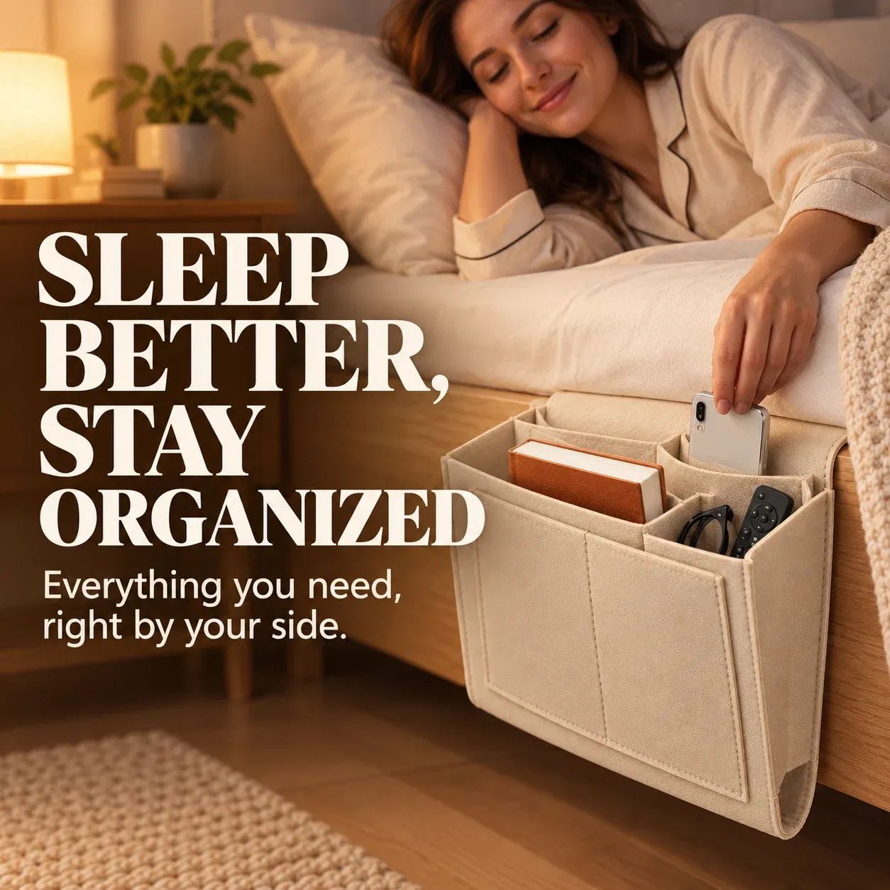 Bedside Hanging Organizer Lifestyle
