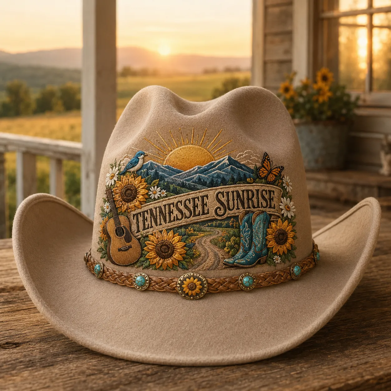 Tennessee Sunrise cowboy hat