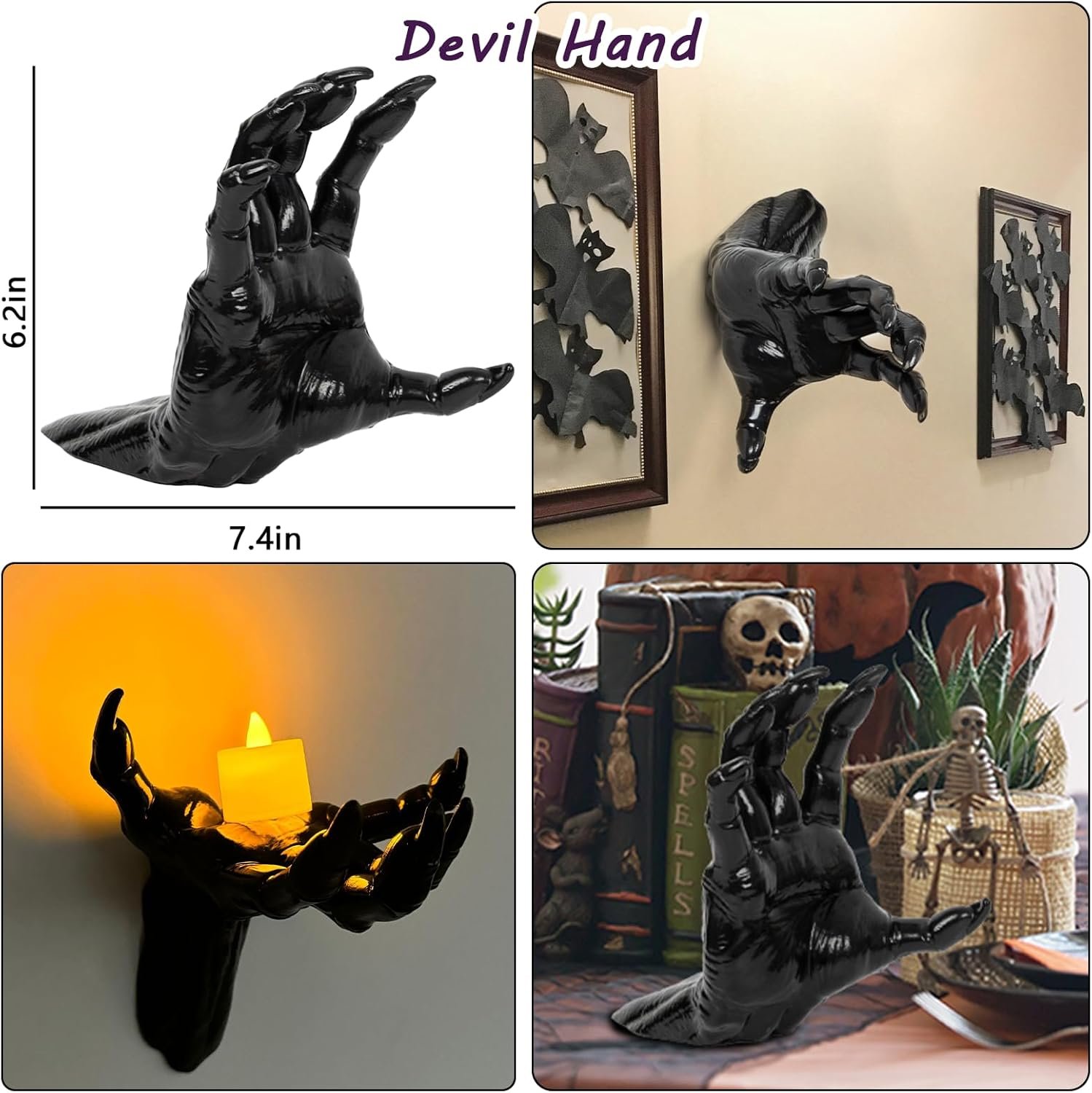 Horizontal claw hand dimensions and styling ideas