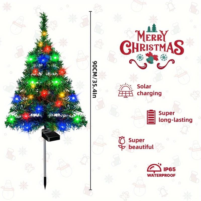 Dimensions showing the tree is 90cm or 35.4 inches tall