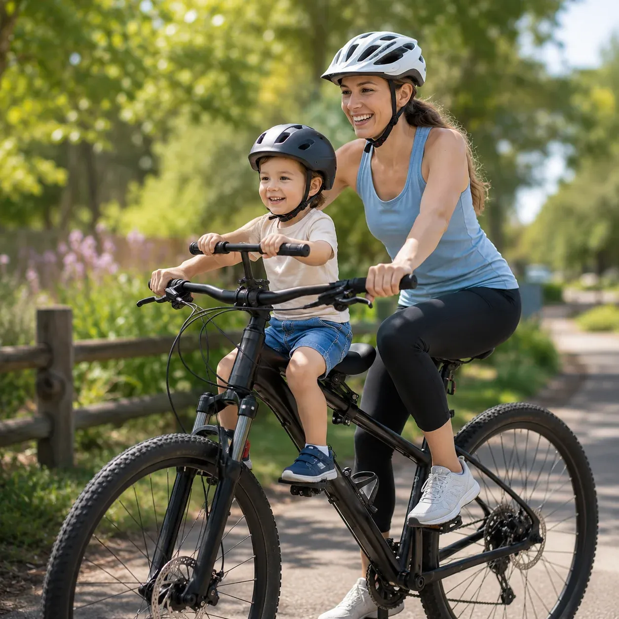 front mounted kids bike seat set