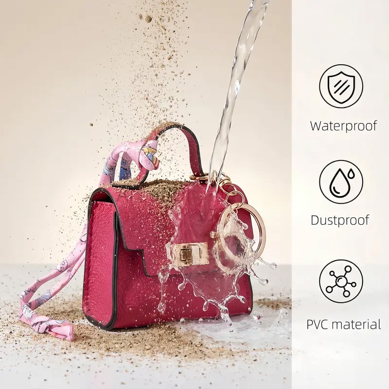 Waterproof PVC material protects your essentials