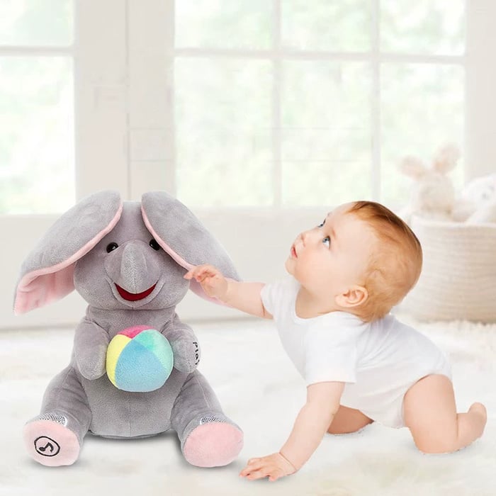 Elephant Plush Doll Angle 1