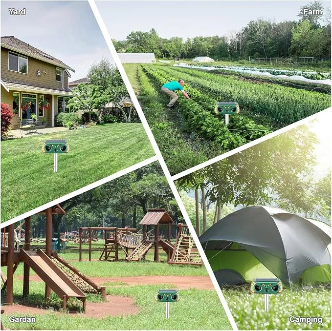 Animal repeller outdoor applications