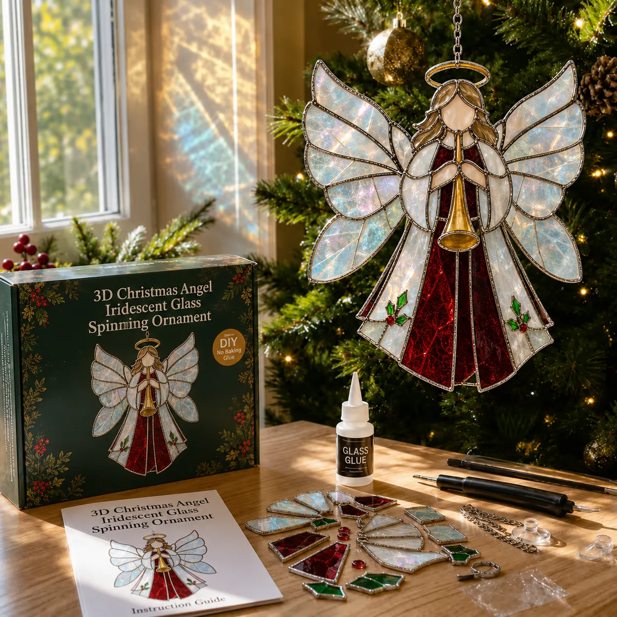 Guardian Angel iridescent suncatcher kit