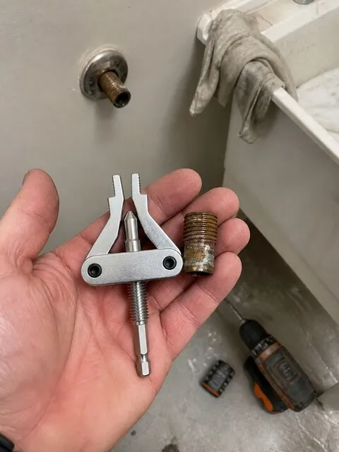 Bathroom vanity repair result