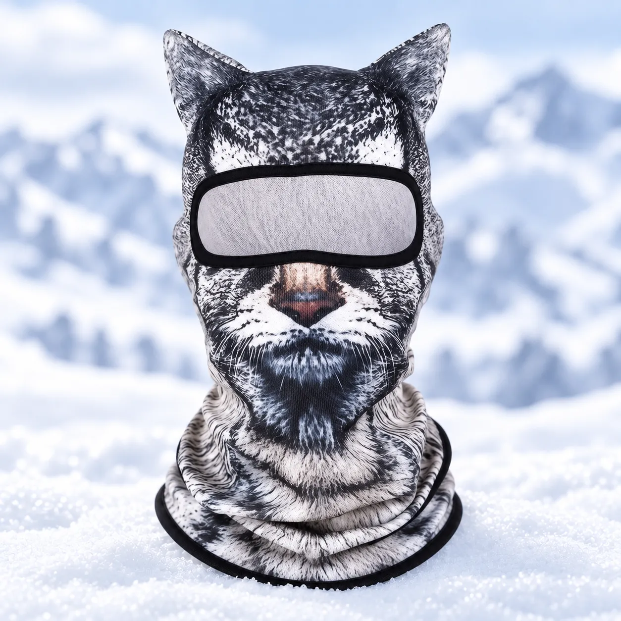 White Tiger cat balaclava