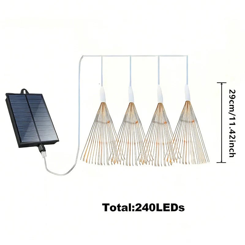 240 LEDs across 4 pieces