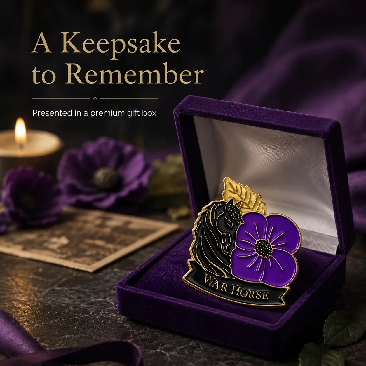 Detailed three-dimensional antique-inspired brooch finish