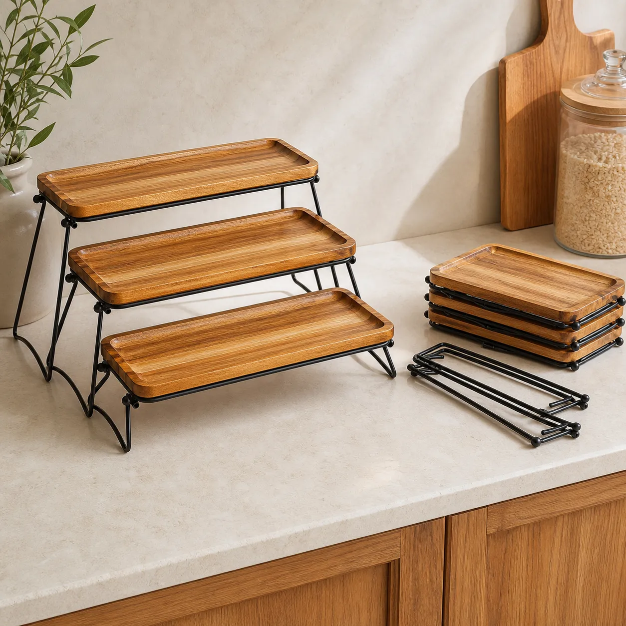 Folding rack storage design