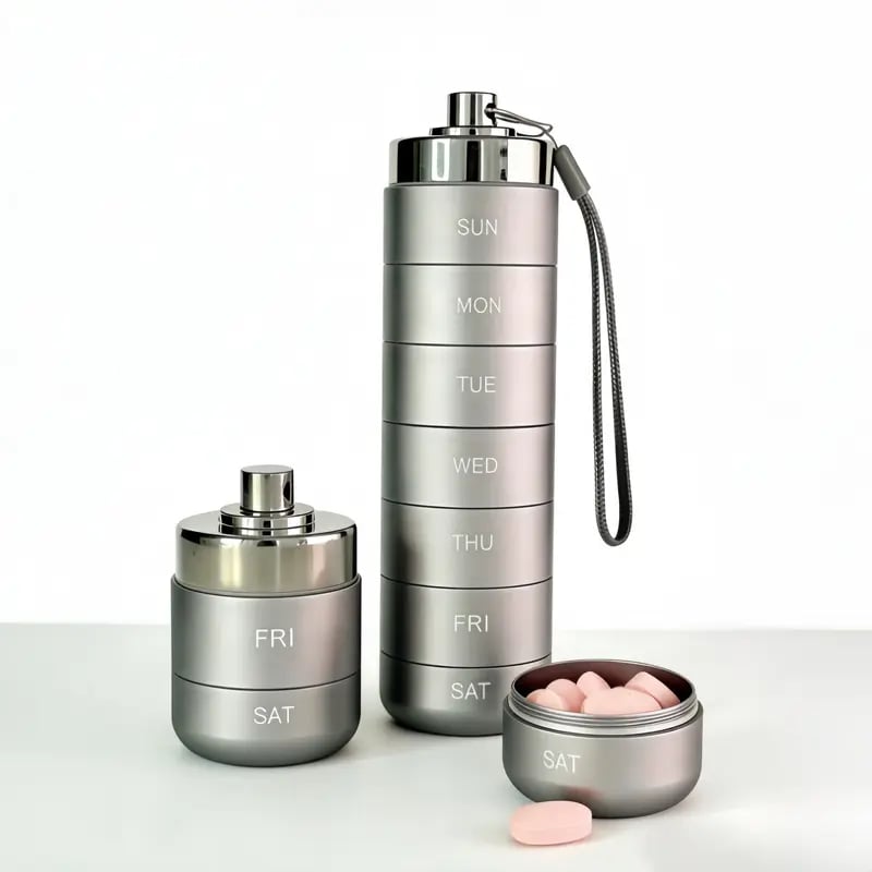 🔥HEUTE 49 % RABATT – Reise-Pillenbox aus Metall