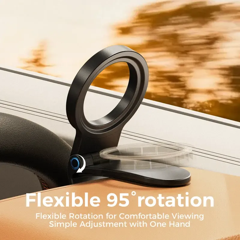 95 degree adjustable magnetic car phone mount