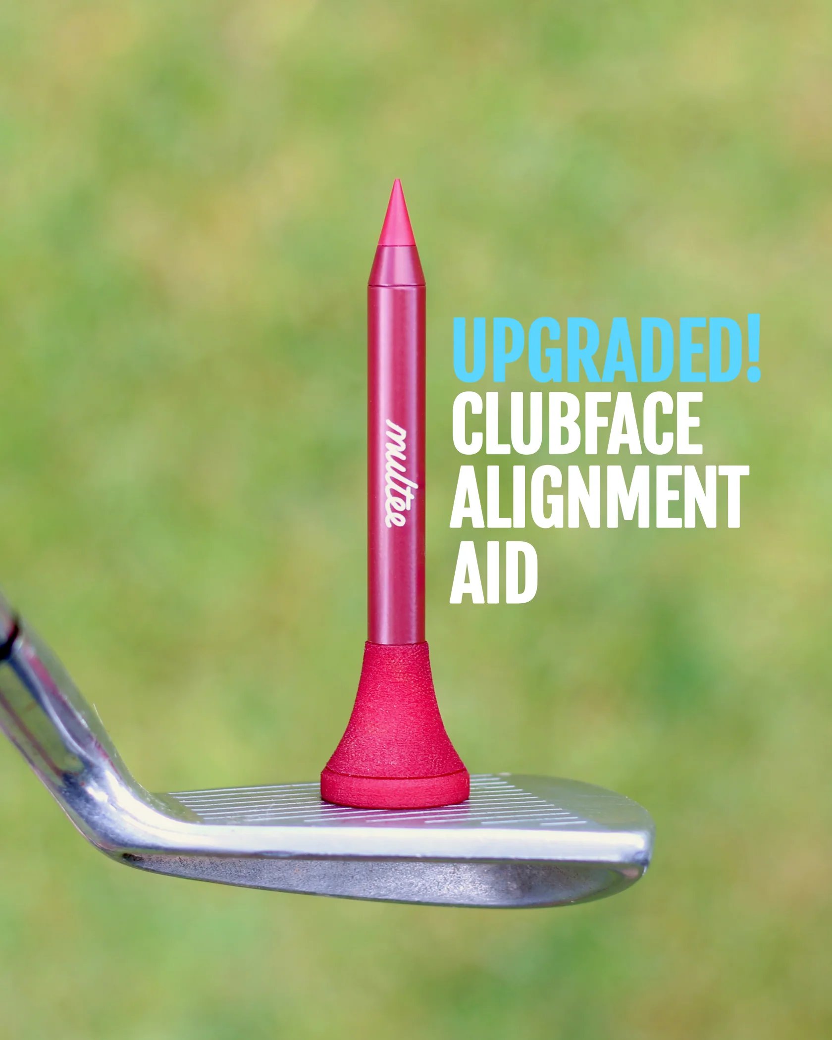 Magnetic clubface alignment aid attached to a golf iron