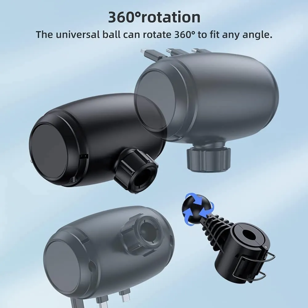 Rotating ball-joint headrest mount