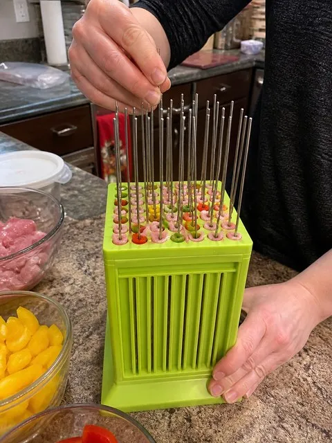 Kebab maker being used in a family kitchen