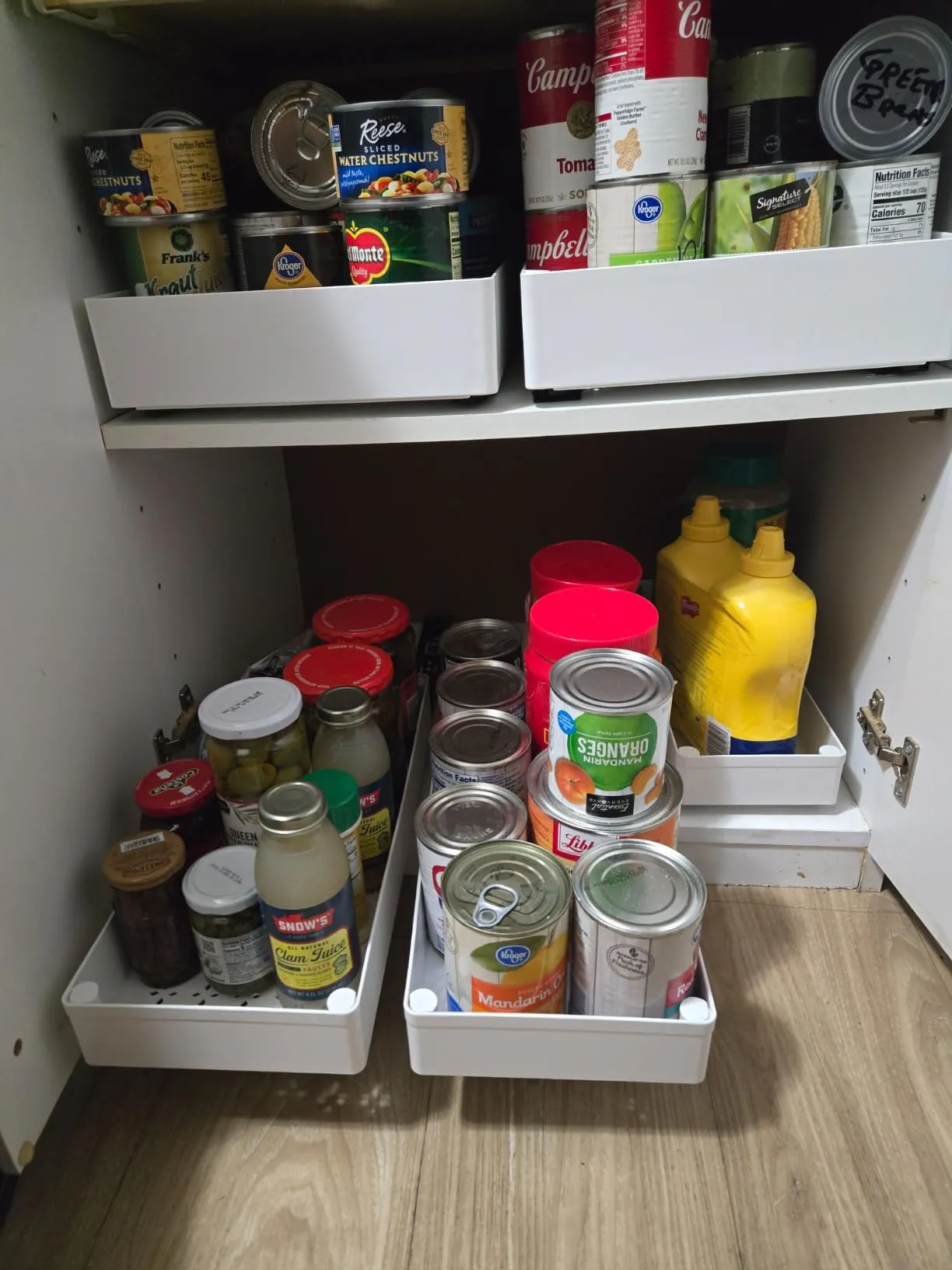 Hard to see what I have on the shelves.