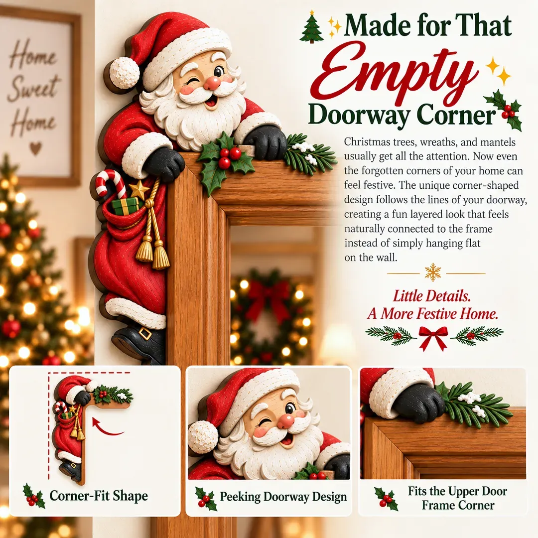Christmas Door Frame Corner Decor