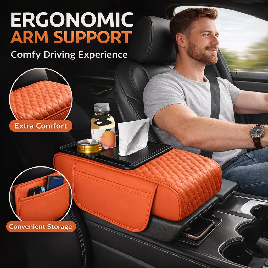 🚗 Car Armrest Organizer for Ultimate Comfort 🔥