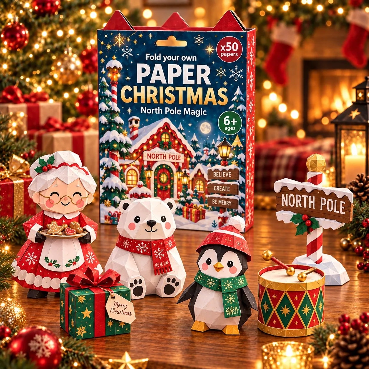 Christmas DIY paper craft holiday activity