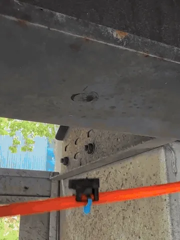 Magnetic cable tie mount demonstration