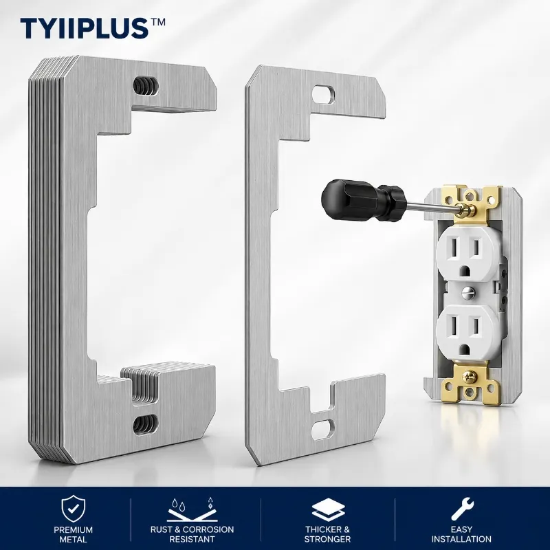 Wall plate spacer correcting recessed electrical outlet