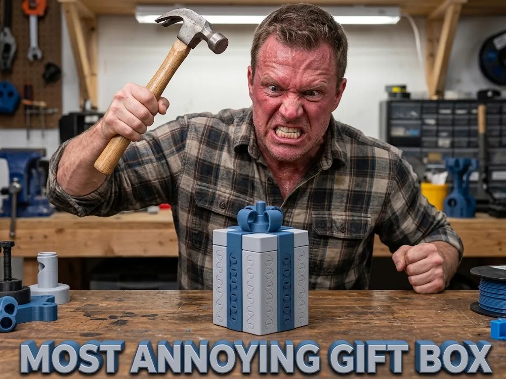 Screw-style novelty gift box design