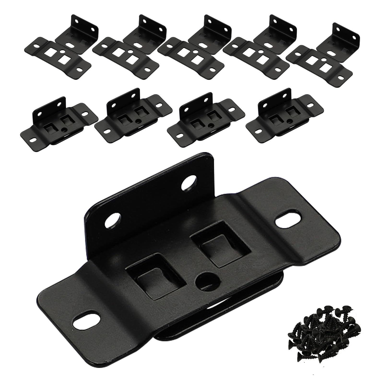 10 Pack of 2-in-1 Locking Insert Brackets with Screws