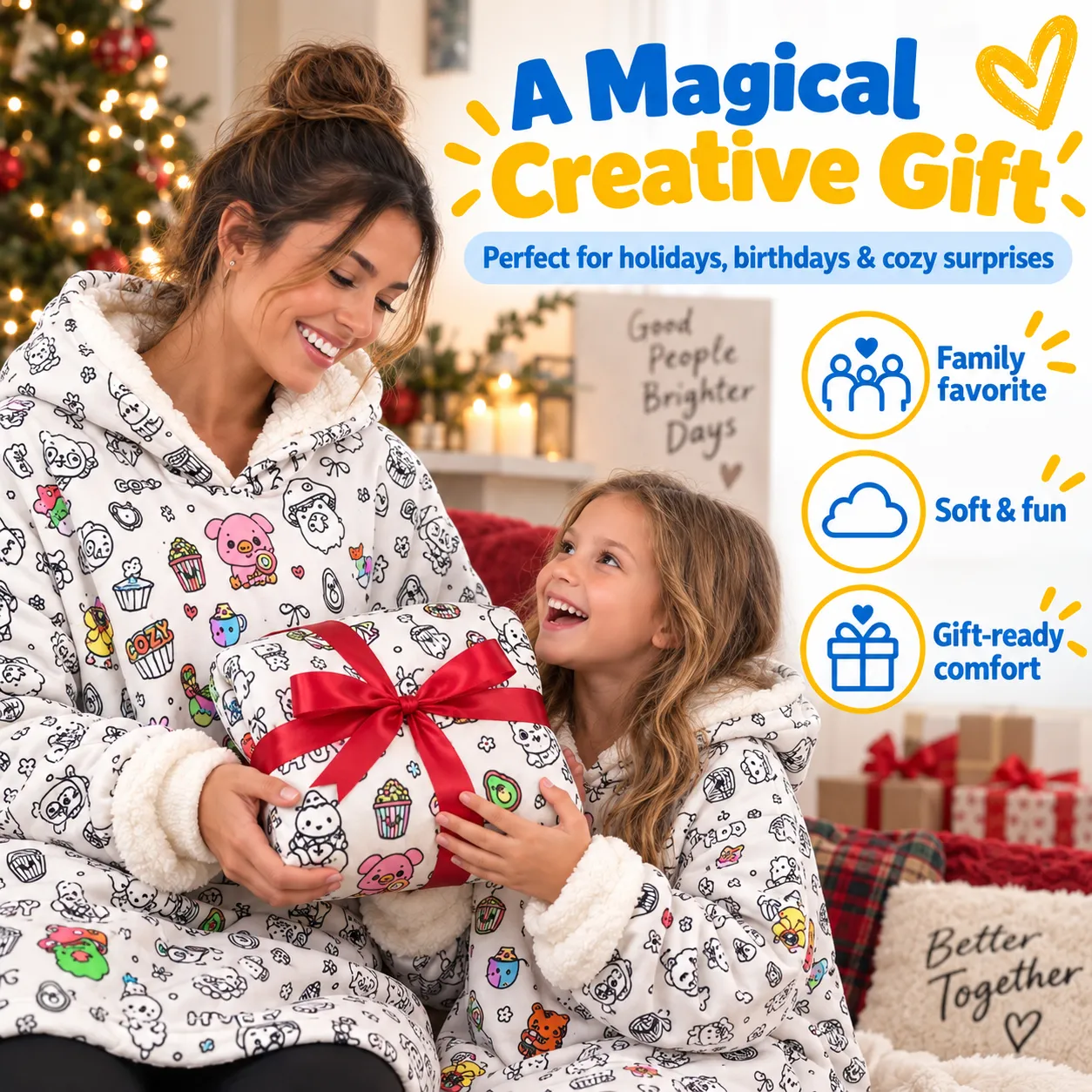Another view of the doodle pajama set