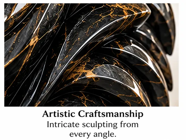 Detailed sculptural contours
