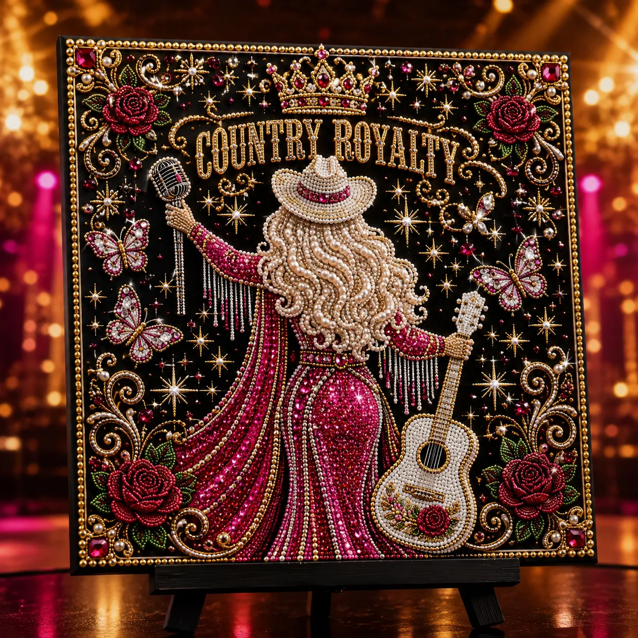 Country Royalty bead art design