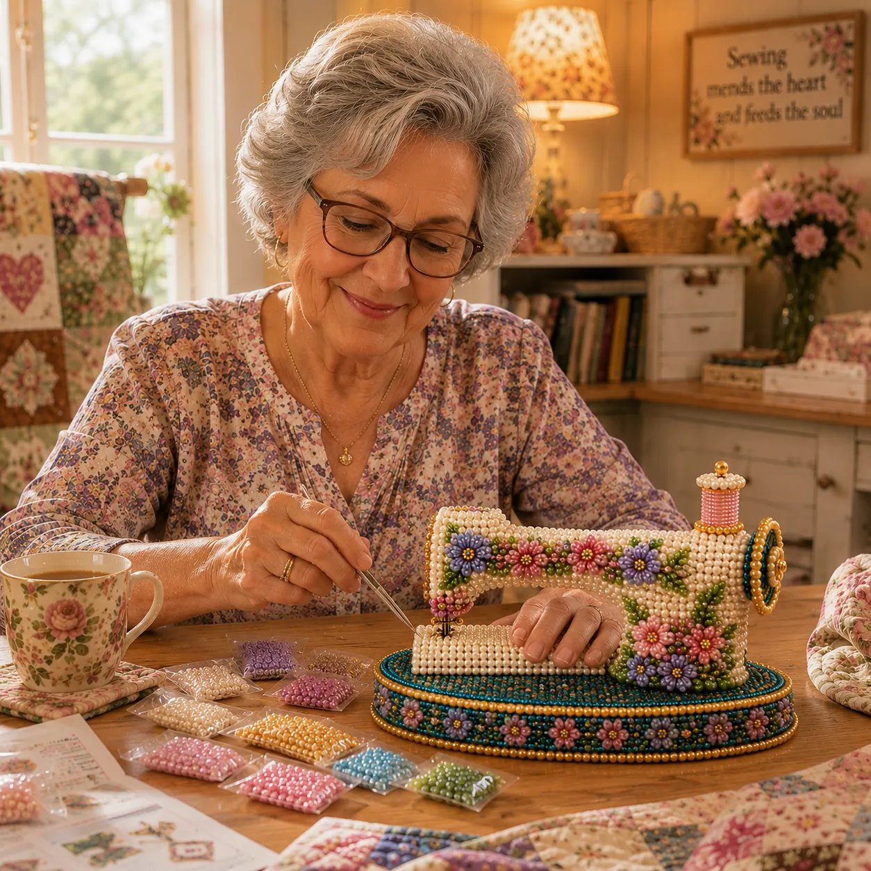 Premium beaded DIY kit materials