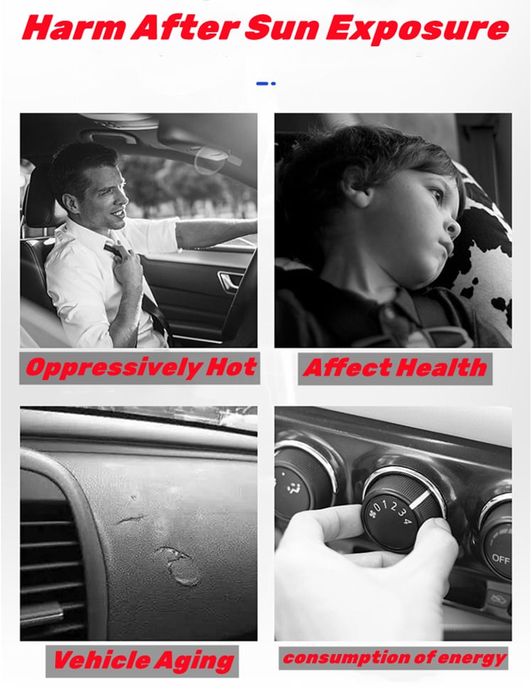 Damage caused by sun exposure to vehicle interior