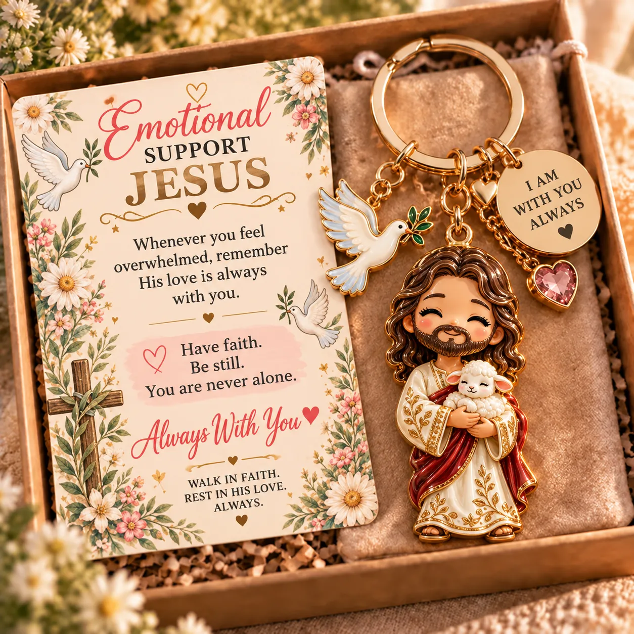 Christian keepsake keychain design gallery, image 1 of 5