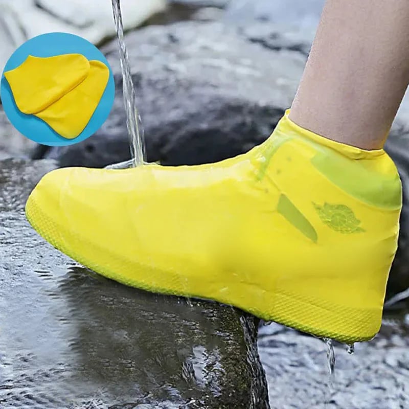 Waterproof rain shoe covers protect shoes from water and mud