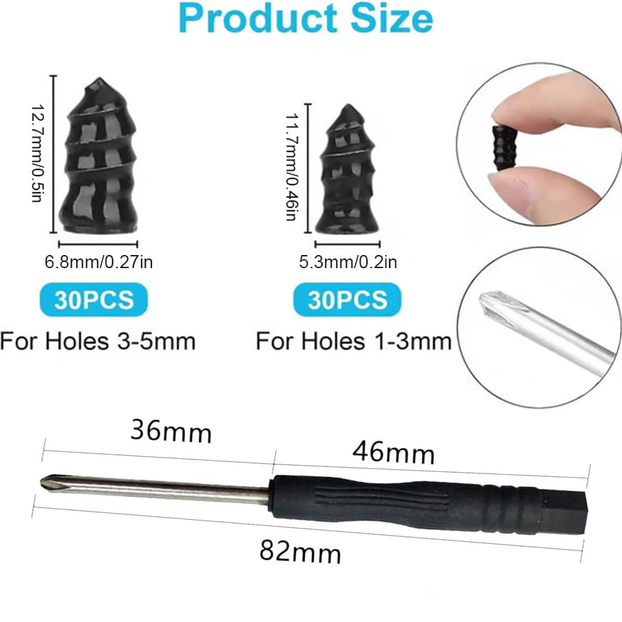 Tire repair rubber nail product image