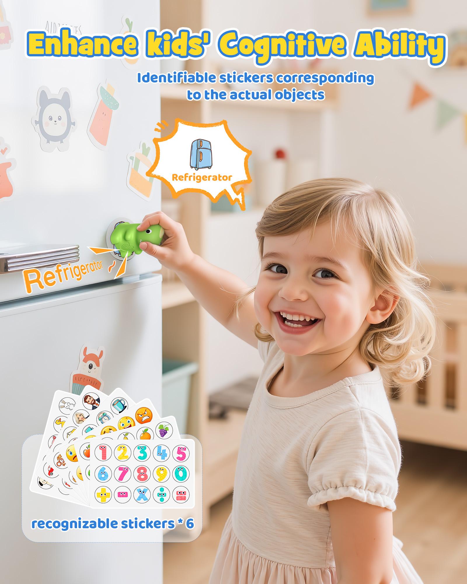 Child inserting card into reader