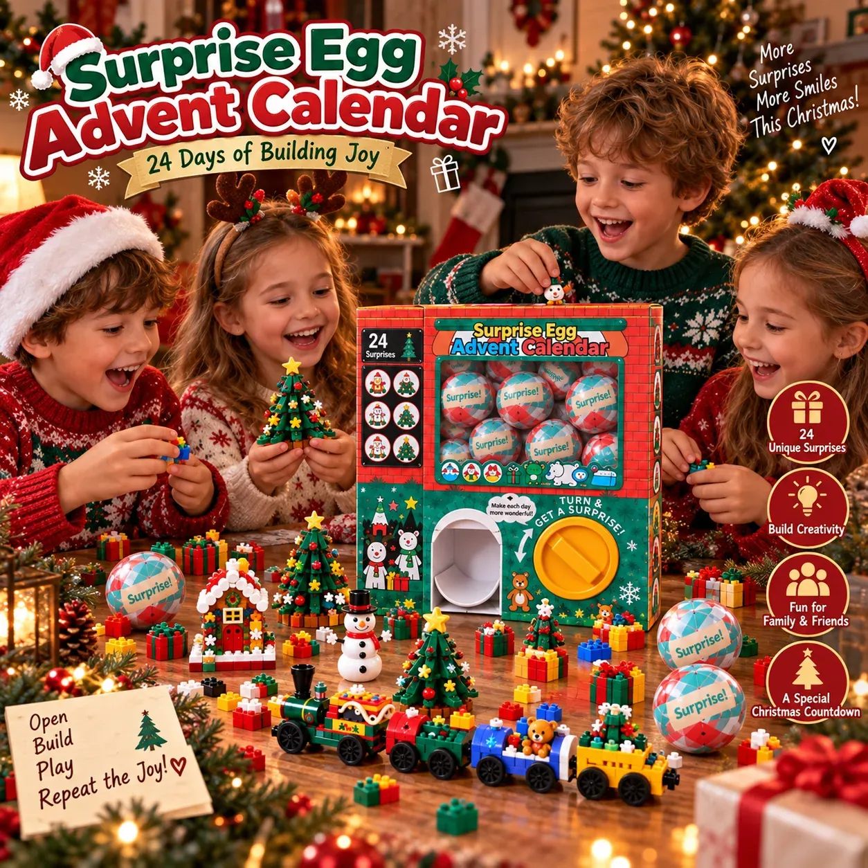 🎄🎅 2026 Christmas Capsule Building Blocks, Surprise Mini Building Set 🎁 🎄🎅 2026 Christmas Capsule Building Blocks, Surprise Mini Building Set 🎁