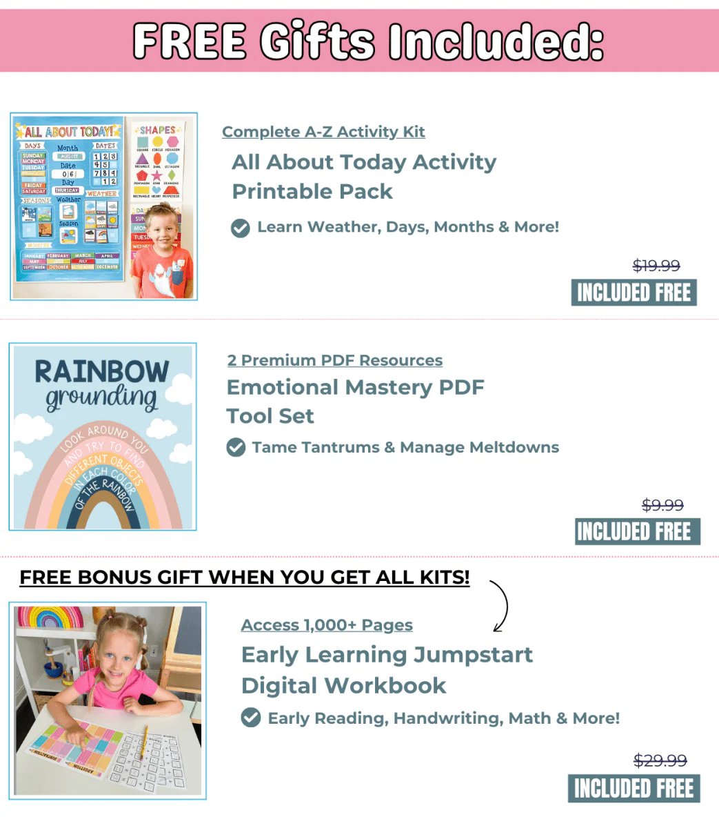 The Preschool Head Start Kit - Hadley Designs Prek