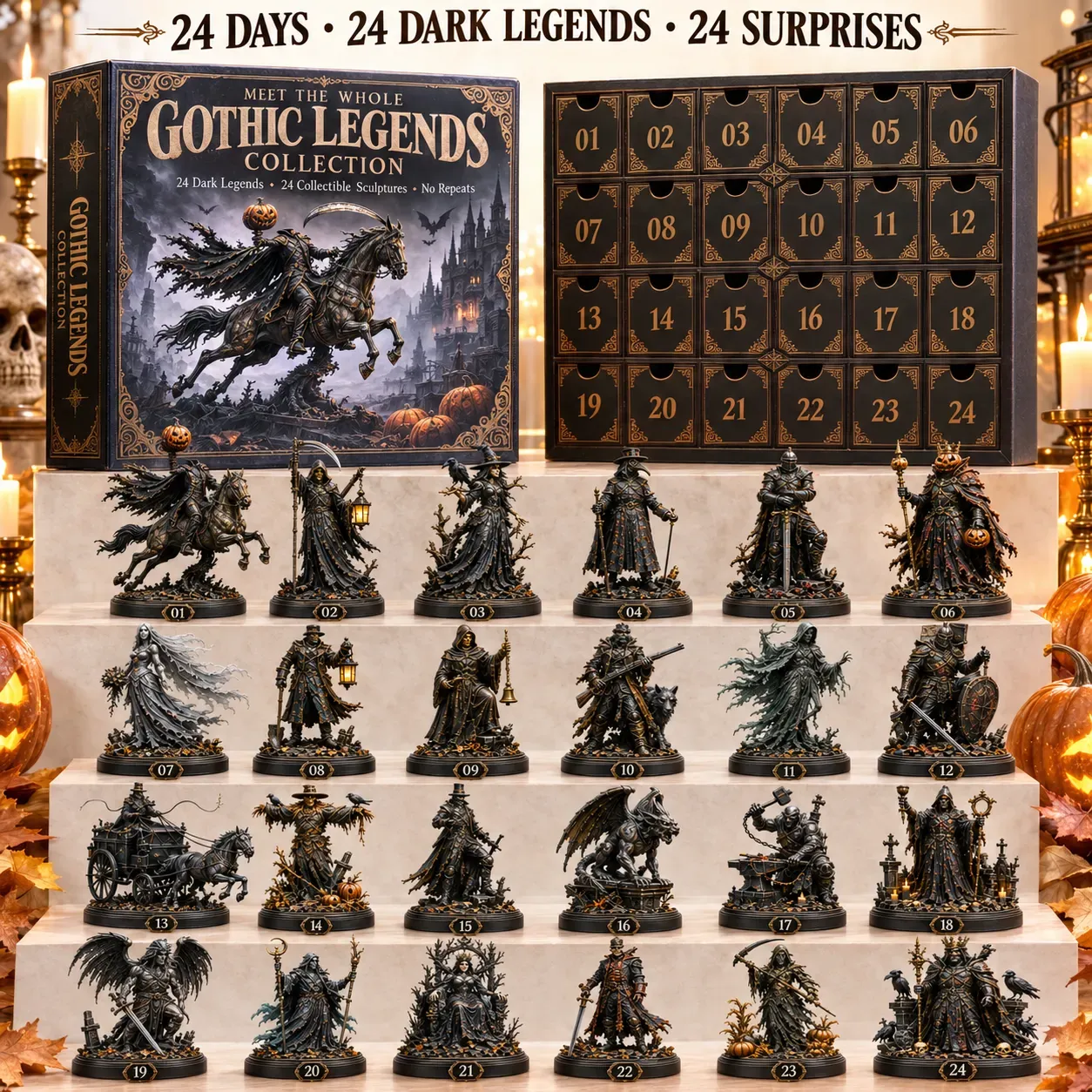 Gothic Legends Advent Calendar complete collection