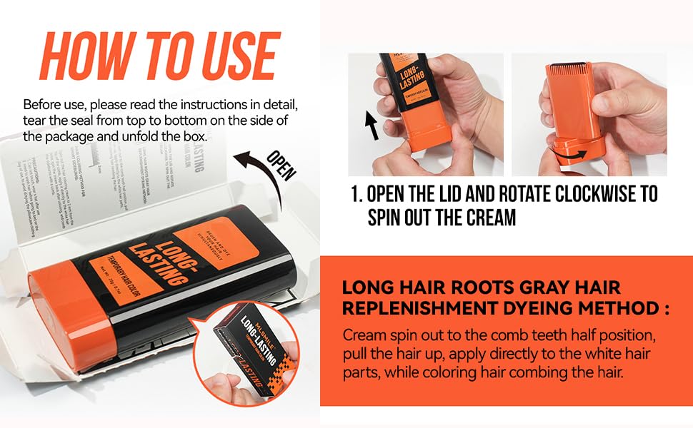 Temporary Touch up Stick Easy Wash Out Instantly Hair Color Dye Quick Cover Root Concealer Touch Up