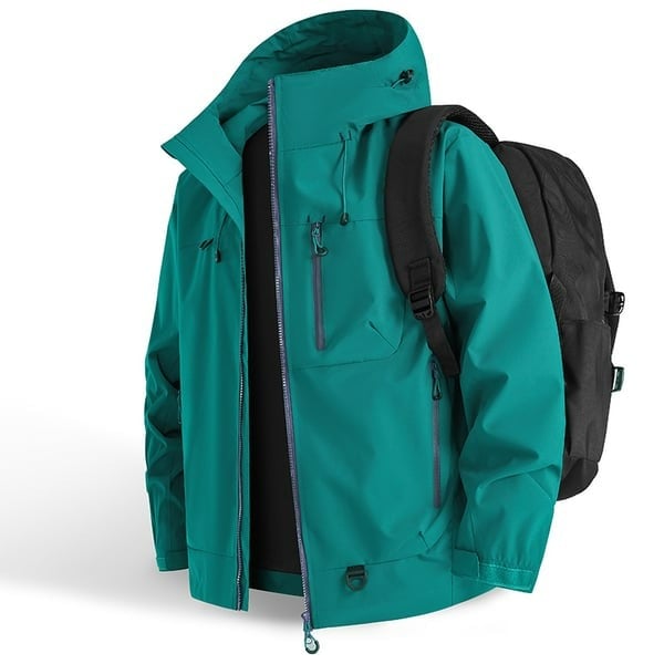 🥾LETZTER TAG 49 % RABATT👔 Wasserdichte Jacke: Wasserdichte Jacke mit 3D-Schnitt – geeignet zum Wandern, Pendeln und für Freizeitausflüge!