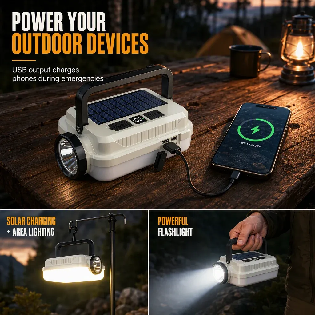 Camping Lantern Backup Power Function