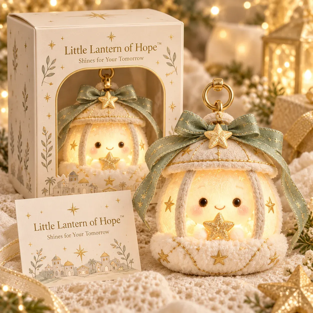 Little Lantern of Hope with its gift box and matching message card