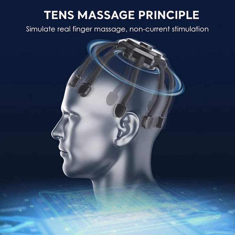 Massageador de cabeça de polvo